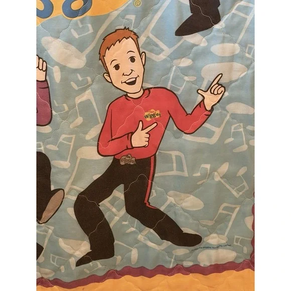 The Wiggles Twin Comforter Blue Yellow 55x39 2003/Touring/Vtg/Kids Bedding - Picture 5 of 16